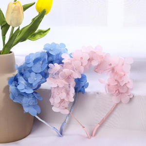 CLARMER الصيف المرأة إكسسوارات الشعر بلون البرقوق الصغيرة زهور مخصصة عقال للنساء - Product Image 4