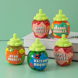 Botella de burbujas de frutas para niños con varita, fácil de transportar, 11,5x7,5 cm, juguete de plástico para exteriores, edad de 2 a 4 años, unisex - Product Image 2