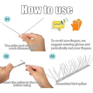 QiaoLiang Wei Fang <span class=keywords><strong>Bird</strong></span> Catcher <span class=keywords><strong>Anti</strong></span> piccioni e piccoli parassiti picchi repellenti per uccelli spine per uccelli con Spike da parete <span class=keywords><strong>Anti</strong></span> salita - Product Image 5