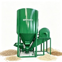 Moulin à alimentation verticale robuste avec broyeur auto-aspirant 2000 kg/h – Performance durable pour l'élevage