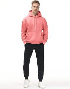 Direct Factory Supply Free Sample Men's Winter Solid Woven <b>Lined</b> <b>Fleece</b> Quick Dry <b>Hoodie</b> Custom Logo - Product Image 3