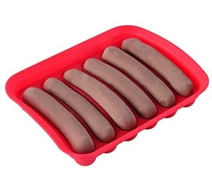 Moule à saucisses en silicone fait maison de qualité professionnelle pour la préparation de nourriture pour bébés, avec couvercle, pour la cuisson - Product Image 2