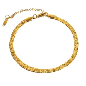 Vintage <b>Charm</b> Bracelet for Women Simple Stylish 18K Gold Plated Stainless Steel Trendy Bracelets or <b>Bangles</b> - Product Image 5