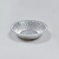 ZUVERLÄSSIGE 50ml Einweg-Aluminiumfolie Eierkuchenform Muffinförmchen Lebensmittelechter Kunststoffdeckel 76*23mm Restaurantgebrauch Fabrikpreis