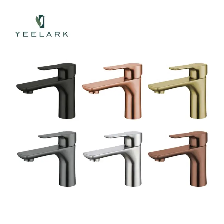Wholesale High Quality Basin Faucet Mixer Brass Rose Gold 304 Stainless Steel Tall Basin Faucets Bathroom Taps
