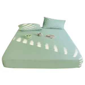 Couvre-lit d'été en coton lavé doux pour la peau, couvre-lit universel Simmons housse anti-poussière housse de protection de matelas