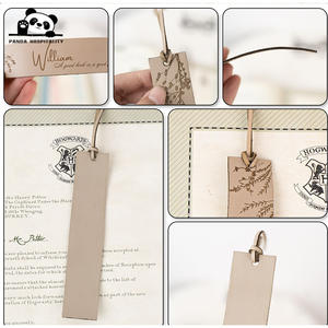 Marque-page élégant en cuir PU personnalisable, accessoire de lecture, cadeau, marque-pages à pompon - Product Image 2