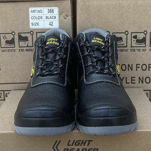 LIGHT BEARER 368 <span class=keywords><strong>Scarpe</strong></span> <span class=keywords><strong>Antinfortunistiche</strong></span> da <span class=keywords><strong>Uomo</strong></span> in Vera Pelle con Punta in Acciaio per Edilizia, Miniera e Industria S3 Stivali da Lavoro Chaussure De Sécurité - Product Image 3