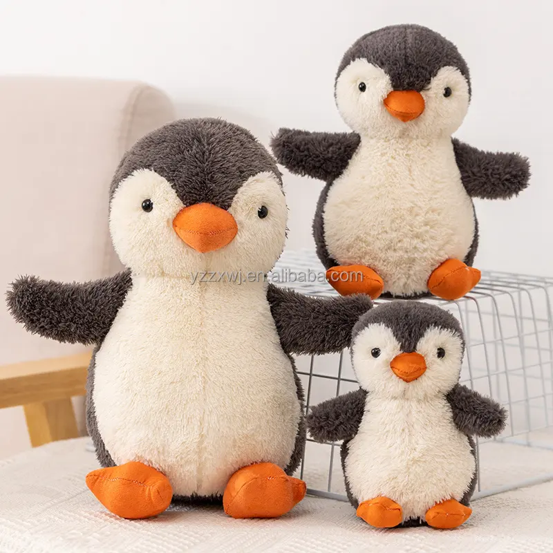Amostra grátis adorável presente de alta qualidade macio brinquedo de pelúcia 6 "8" 12 "H Pinguim Cinzento para crianças/macio gordura pinguim brinquedos de pelúcia