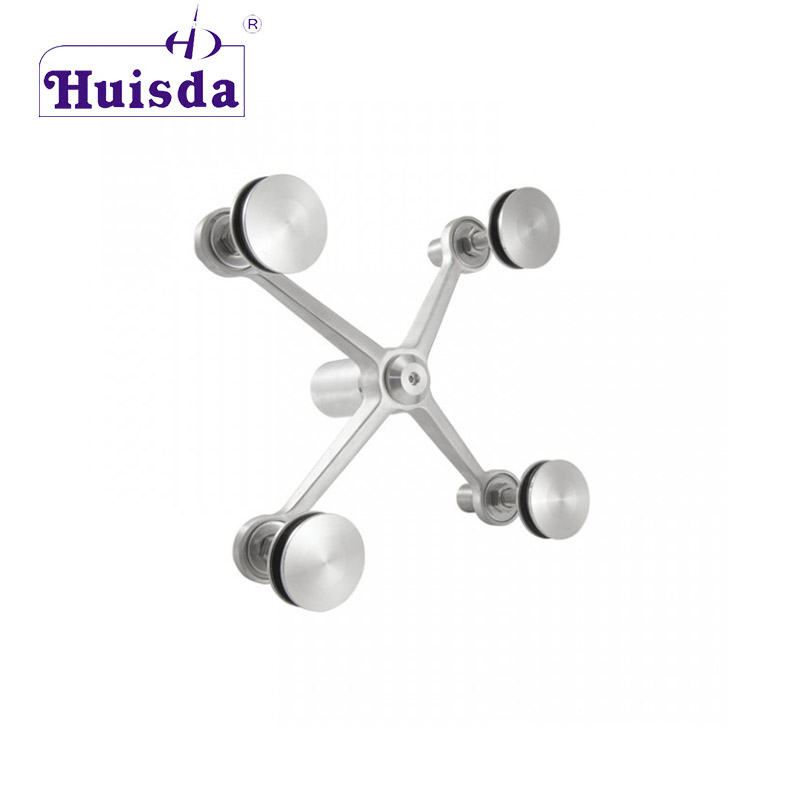 4 дужки из нержавеющей стали, стеклянный паук, стеклянный соединитель, стеклянный фитинг для фасадной системы занавески