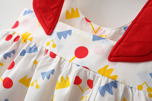 Robes de Fille à Fleurs en Chiffon pour Bébés, Nouveauté, avec Ailes Rouges Cousues et Design Adorable, Vente en Gros, Origine Chine - Product Image 4