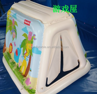 Gonflable Princesse Rose Maison de Jeu Gonflable de pvc De maison enfants jouets Tente