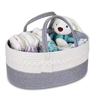 Offre Spéciale gros coton corde bébé panier organisateur de couches pour <span class=keywords><strong>table</strong></span> à <span class=keywords><strong>langer</strong></span> pour bébé fabricant chinois prix de gros pas cher - Product Image 3