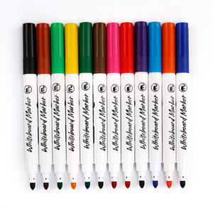 Marqueur effaçable écologique 12 couleurs, ensembles de marqueurs pour tableau blanc, marqueur le plus vendu avec prix de gros - Product Image 1