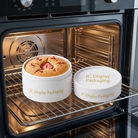 Boîte en carton ronde de qualité alimentaire, résistante au four, pour gâteaux, desserts, emballage en papier, boîte de luxe pour cheesecake