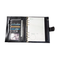 Planificateur personnel classeur A5 rechargeable 6 anneaux en cuir PU classeur de budget boucle magnétique couverture rigide 100 feuilles A4 A7
