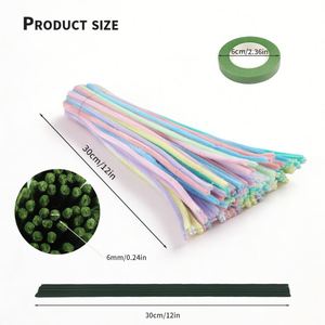 Set de Limpiapipas de Chenilla de 140 Hilos en 8 Colores, para Manualidades, Ramos Modernos, Regalo para el Día de la Madre, Novedad 2026, Gran Venta - Product Image 4