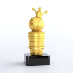 مخصص الطراز الحديث شخصية كأس المهرج الحرف اليدوية المعدنية الصب تماثيل مهرج تمثال تذكار - Product Image 1