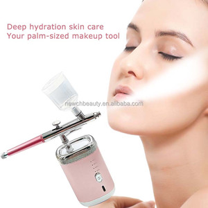 Kit Aerografo Elettrico Portatile Dorato per Cura della Pelle e Bellezza Domestica, Stampante per Unghie, Set Aerografo Cordless Fai-da-Te per Barbieri - Product Image 6