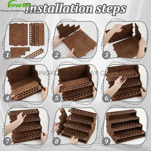 Wooden Portable Retail Table Display Stand Countertop 4 <b>Step</b> Riser Craft Shows Wooden countertop display - Product Image 5