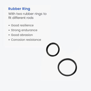 Porte-leurres magnétique Outil accessoire de pêche Anneau en caoutchouc plastique Canne à pêche Crochet facile Support pour appât suspendu - Product Image 6