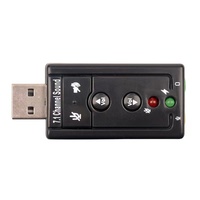 Tarjeta de sonido Usb Virtual 7,1 3D adaptador de Audio Usb externo Usb a Jack 3,5mm auricular micrófono tarjeta de sonido para ordenador portátil Notebook Pc