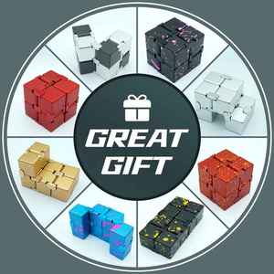Luckykoo Cube Magique en Alliage d'Aluminium de Haute Qualité, Cube Infini Anti-Stress, Nouveau Jouet Portable en Métal, Jouets Fidget pour Doigts - Product Image 4