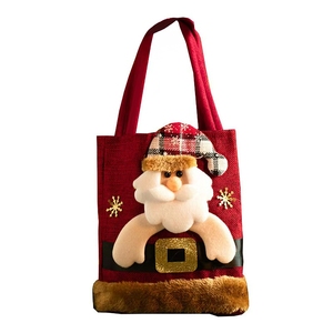 Bolsas de Regalo Navideñas con Lindos Diseños de Animales de Peluche como Renos y Muñecos de Nieve, Perfectas para Fiestas Navideñas - Product Image 5