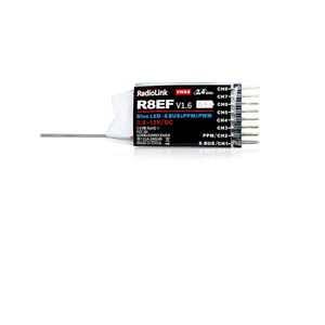 Récepteur Radiolink R8EF/<span class=keywords><strong>R8FM</strong></span>/R8SM/R8XM Récepteur à 8 canaux Gyroscope pour véhicule et navire Récepteur Radiolink télécommandé - Product Image 1