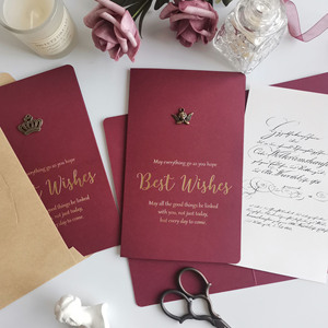 Luxury <strong>Blank</strong> <strong>Invitation</strong> Greeting Cards Wholesalers Gold Blue <strong>Wedding</strong> Cards Design <strong>Invitation</strong> Greeting Cards With Ribbon - Product Image 4