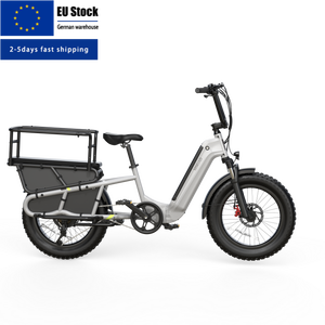 Vélo cargo électrique à longue queue pour usage urbain et familial, 2-3 sièges pour enfants et animaux, vélo cargo électrique grande capacité - Product Image 1