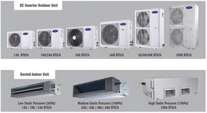 Ventilateur de conduit de climatisation R410a Système de refroidissement et de chauffage Conduit d'air à air AC pour la maison - Product Image 2