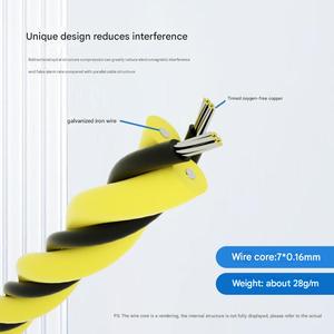 Shoonis 3-70 mét không định vị thông minh công nghiệp Lũ lụt nước rò rỉ Báo động phát hiện cảm biến Cáp dính Clips mức chất lỏng cảm biến - Product Image 4