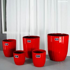 Macetas grandes y creativas, juego de macetas de plástico duradero grueso, macetas para interiores y exteriores - Product Image 4