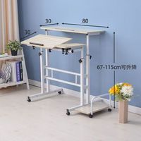 Bureau d'ordinateur réglable en hauteur Meida pour usage domestique, portable et livré avec un service de garantie d'un an.