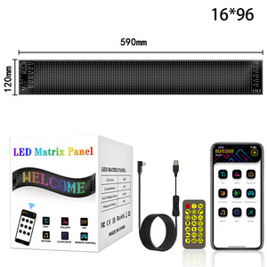 Nueva Pantalla LED para Parabrisas de Coche con Control por Aplicación, Luces Decorativas Animadas con Ojos de Demonio, Indicador Electrónico para Camiones - Product Image 3