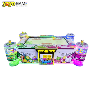 Machine de <span class=keywords><strong>jeu</strong></span> pour enfants à monnayeur, 4 joueurs, Whac Mole, avec écran de frappe et système de rédemption de tickets de loterie, thème Bataille Colorée - Product Image 1