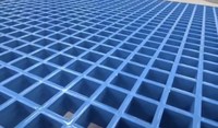 Caillebotis composite GRP FRP Plancher de passerelle en maille de fibre de verre en plastique renforcé de fibre de verre