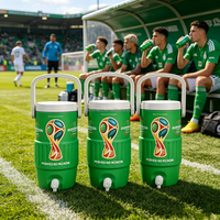 Gobelet isotherme personnalisé en PLA de 12 oz et 16 oz, en forme de mini-bouteille d'eau de stade, portable, réutilisable et rechargeable, pour matchs de baseball