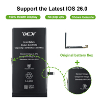 Batterie au Lithium DEJI 3200mAh Health pour iPhone 14 Pro Nouveau et avec câble flexible Caractéristiques Charge 12 mois de garantie