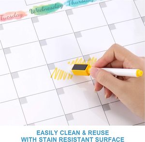 <span class=keywords><strong>Pizarra</strong></span> de Menú semanal de borrado en seco magnético personalizado 2024 para <span class=keywords><strong>nevera</strong></span> de cocina - Product Image 4
