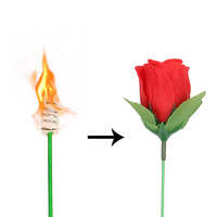 Nicro Tanabata saint valentin mariage proposition de mariage gros plan scène accessoires de magie torche pliante fleur plastique tours de magie Rose
