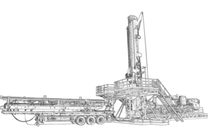 Plataforma de Perforación Hidráulica Montada en Camión CMD120, Plataforma de Perforación de Servicio Pesado de 12000KN - Product Image 6