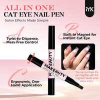 Pena Gel UV Satu Langkah untuk Cat Eye - Cat Kuku DIY Non-Toksik dalam Botol Desain Mewah