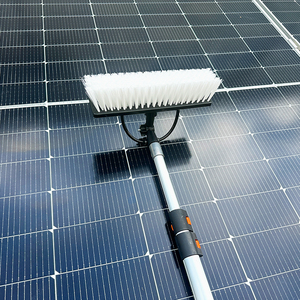<span class=keywords><strong>Brosse</strong></span> de nettoyage solaire <span class=keywords><strong>télescopique</strong></span> à tête unique de 8 m, moteur sans balais, alimentation par batterie et prise secteur, nettoyage à sec et humide pour panneaux photovoltaïques sur toiture - Product Image 5