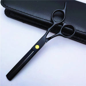 Tijeras profesionales de acero inoxidable para adelgazar el cabello, 6 pulgadas, mango largo, cabeza recta, para uso estético - Product Image 1