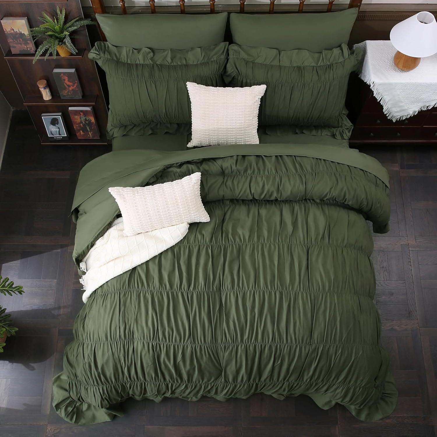 Olive Green Ruched