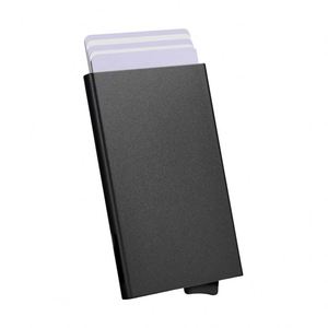 SiY1718 High Quality Aluminium RFID Safe <b>Wallet</b> with Pop-Up Lever Custom Logo Cartoon Printed Credit Card Holder - Product Image 1