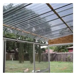 ग्रीनहाउस polycarbonate पैनलों पारदर्शी पॉली कार्बोनेट workhouse दिन के उजाले छत के लिए नालीदार लहर प्लास्टिक स्पष्ट छत शीट