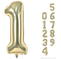 Ballons en feuille d'hélium géants de 32 pouces or et argent pour décorations de fête d'anniversaire et de mariage